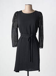 Rochie midi mâneci lungi mâneci lungi negru LA PETITE ETOILE femeie