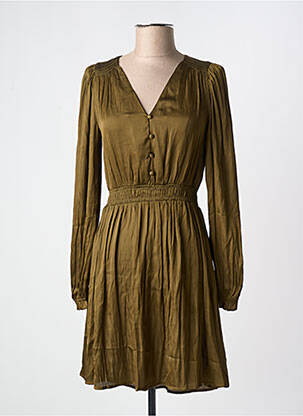 Rochie midi mâneci lungi mâneci lungi verde LA PETITE ETOILE femeie