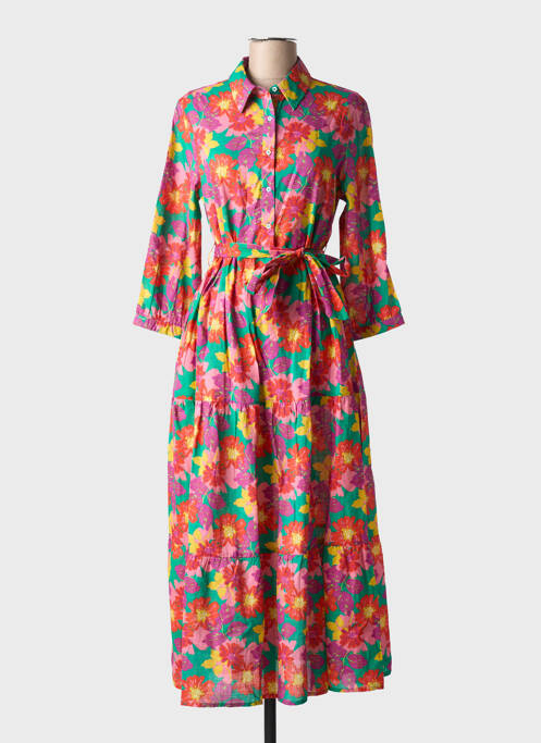 Rochie lungă roz CHICOSOLEIL femeie