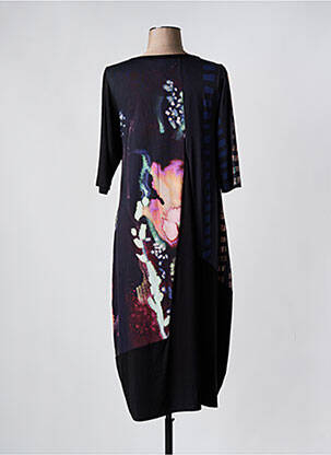 Rochie midi mâneci 3/4 mâneci 3/4 negru OZAI N KU femeie
