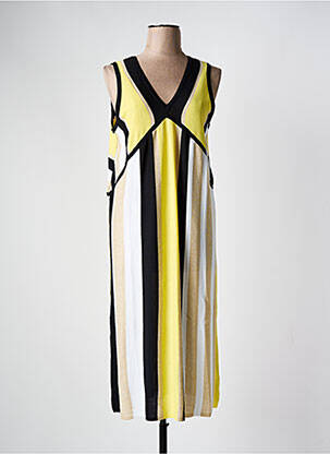 Rochie midi galben SCORZZO femeie