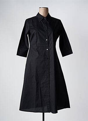 Rochie midi mâneci 3/4 mâneci 3/4 negru MAUD & SACHA femeie