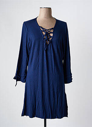 Rochie de plajă mâneci 3/4 albastru YSABEL MORA femeie