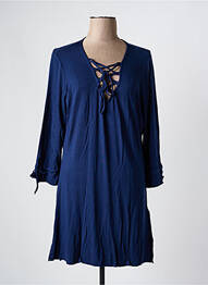 Rochie de plajă croială cambrată albastru YSABEL MORA femme