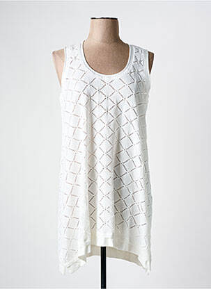 Tunică fără mâneci alb BEATE HEYMANN femeie