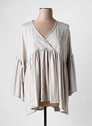 Tunică mâneci lungi gri KEDZIOREK femeie