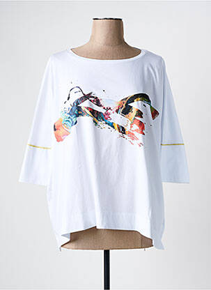 Tricou mâneci 3/4 mâneci 3/4 alb OZAI N KU femeie