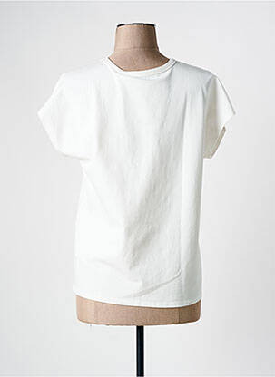 Tricou serigrafie mâneci scurte bej RINO & PELLE femeie