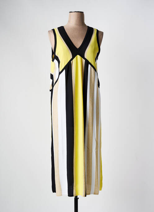 Rochie midi galben SCORZZO femeie