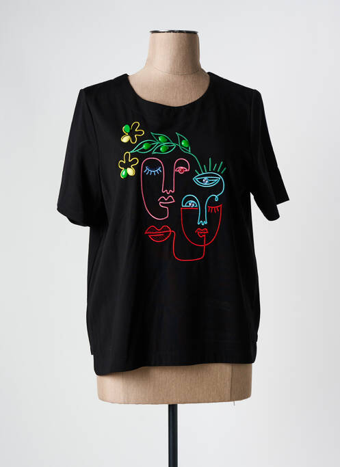 Tricou negru LEO & UGO femeie