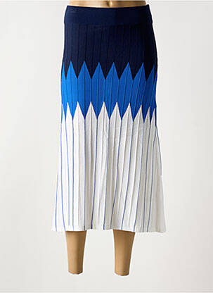 Fustă lungă albastru SCORZZO femeie