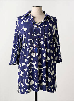 Tunică mâneci lungi albastru REVER MILE femeie