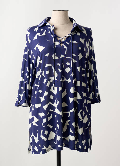 Tunică mâneci lungi albastru REVER MILE femeie