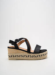 Sandale/pantofi decupați toc platformă toc de 4 la 6 cm negru FINDLAY femme