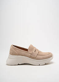 Mocasini vârf rotund toc de 4 la 6 cm bej IDEAL SHOES femme