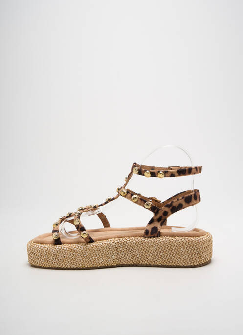 Sandale/Pantofi decupați maro ERYNN femeie