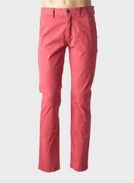 Pantalon chino țesătură poplin mărime normală roz CAMBRIDGE homme