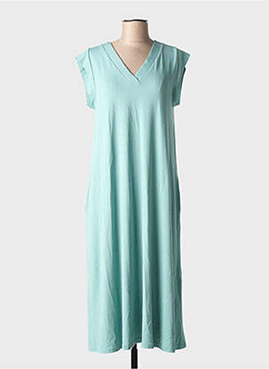 Rochie midi mâneci scurte mâneci scurte albastru GUITARE femeie