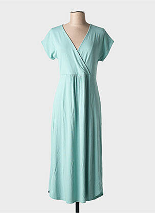 Rochie midi mâneci scurte mâneci scurte albastru GUITARE femeie