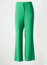 Pantalon 7/8 talie elastică mărime normală verde SIGNE NATURE femme