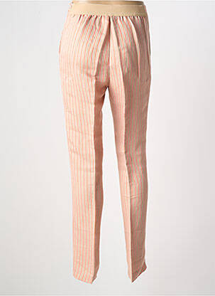 Pantalon slim talie elastică mărime normală portocaliu DEVERNOIS femeie