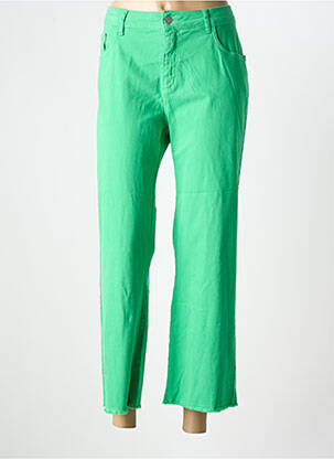 Blugi cu croială largă verde SIGNE NATURE femeie