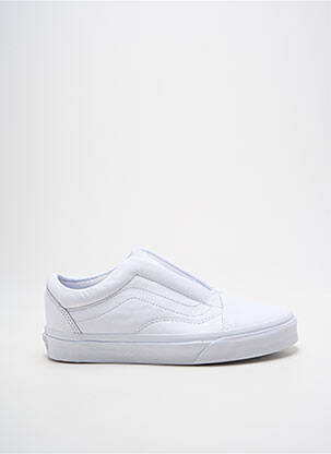 Adidași țesătură satinată vârf rotund alb VANS unisex