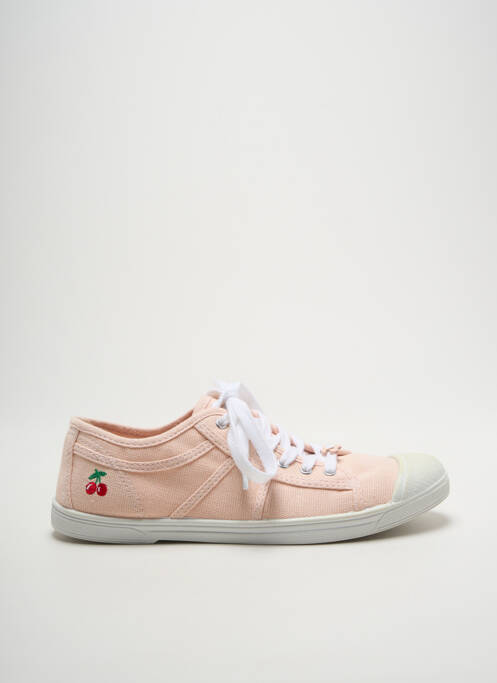 Adidași vârf rotund toc plat până la 3 cm roz LE TEMPS DES CERISES femme