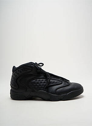 Adidași material neted toc plat până la 3 cm negru JORDAN femeie