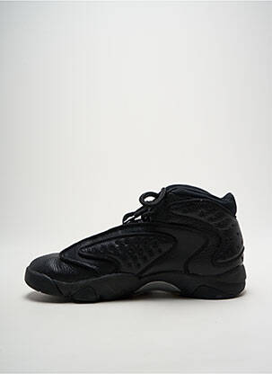Adidași material neted toc plat până la 3 cm negru JORDAN femeie