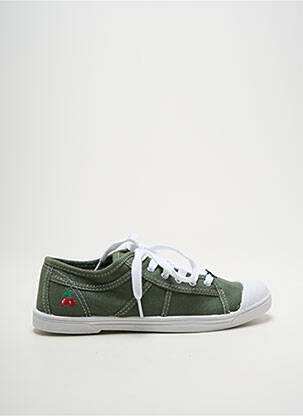 Adidași vârf rotund toc plat până la 3 cm verde LE TEMPS DES CERISES femeie