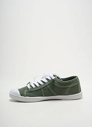 Adidași vârf rotund toc plat până la 3 cm verde LE TEMPS DES CERISES femeie