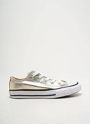 Adidași țesătură satinată vârf rotund auriu CONVERSE fată