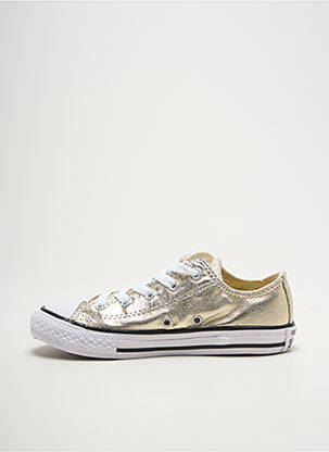 Adidași țesătură satinată vârf rotund auriu CONVERSE fată
