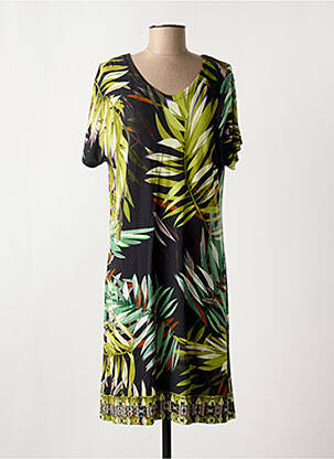 Rochie midi mâneci scurte mâneci scurte verde HAJO femeie