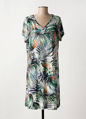 Rochie midi mâneci scurte mâneci scurte verde HAJO femeie