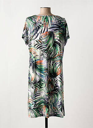 Rochie midi mâneci scurte mâneci scurte verde HAJO femeie
