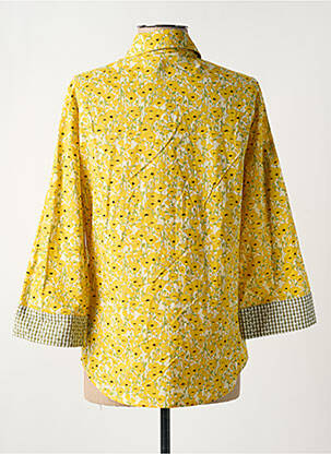 Cămașă imprimeu floral mâneci lungi galben POUPÉE CHIC BY MERCEDES DE MIGUEL femeie