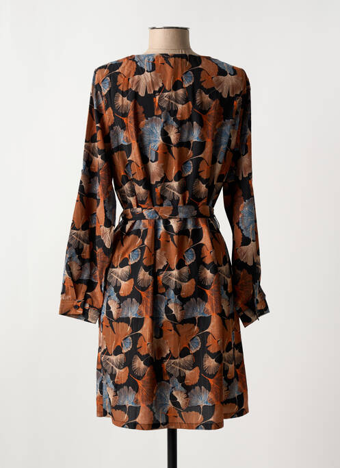 Rochie scurtă maro MAELLE femeie