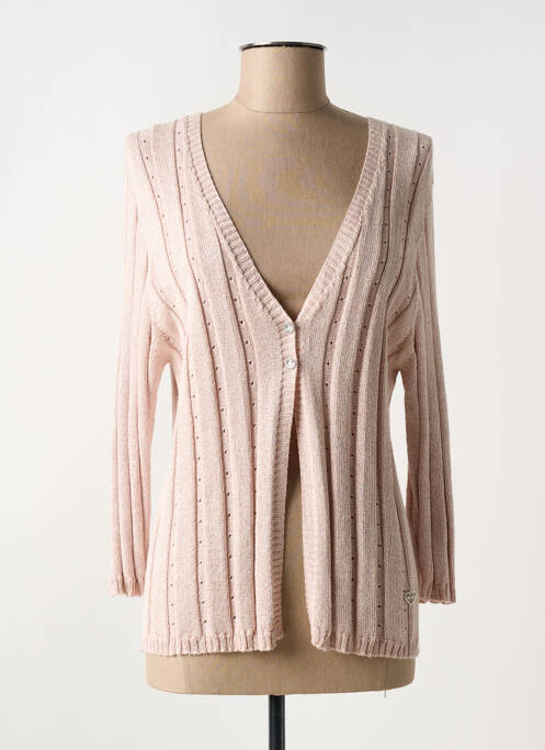 Vestă cu mâneci lungi roz DIVAS femeie