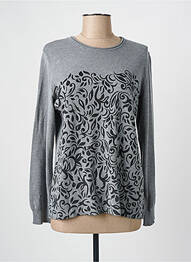 Pulover guler rotund mâneci lungi gri THE STYLE femme