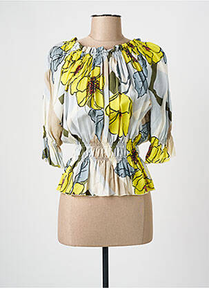 Top galben ELEONORA AMADEI femeie