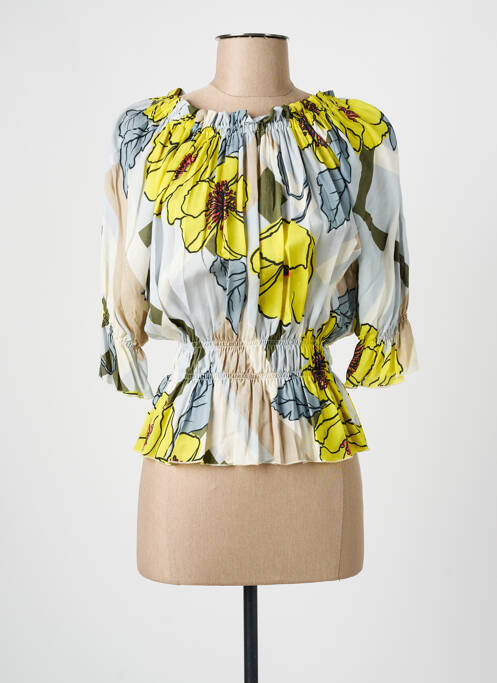 Top galben ELEONORA AMADEI femeie