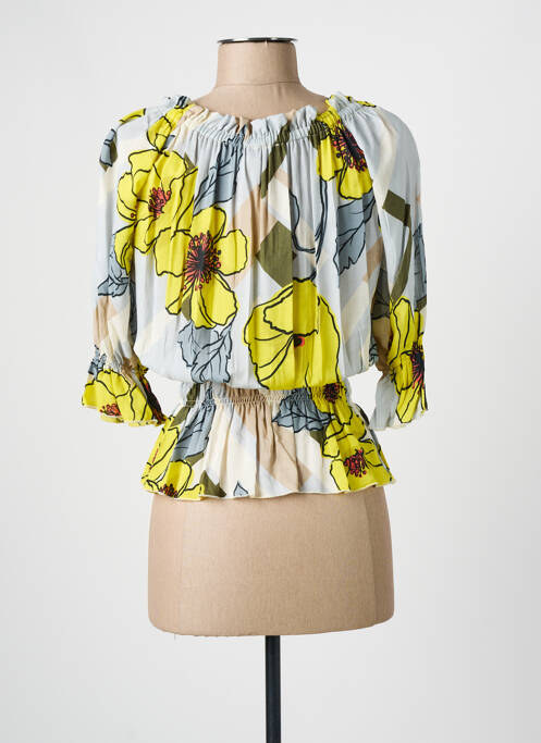 Top galben ELEONORA AMADEI femeie