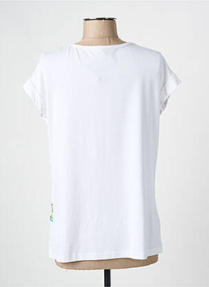 Tricou elasticitate mâneci scurte alb FRANK WALDER femeie