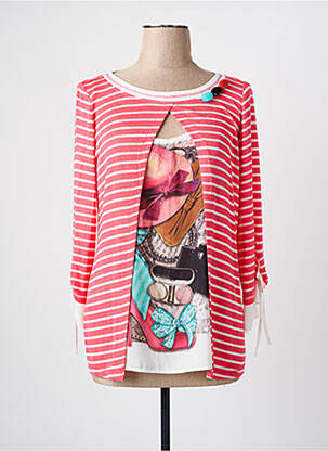 Pulover tunică roz PAZ TORRAS femeie