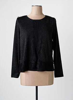 Top elasticitate mâneci lungi negru MERI & ESCA femeie