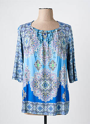 Tricou mâneci 3/4 mâneci 3/4 albastru DIVAS femeie
