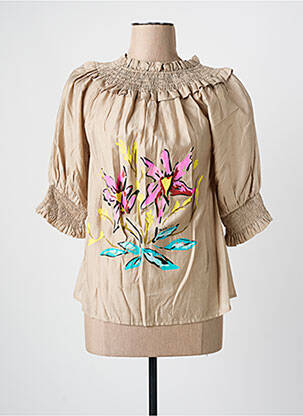 Bluză bej POUPEE CHIC femeie