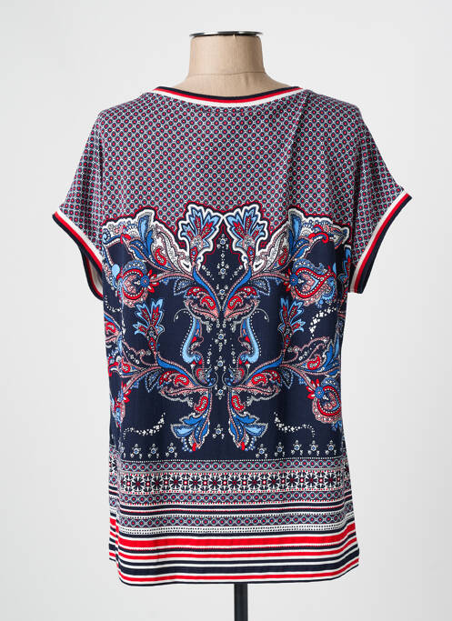 Tricou imprimeu fantezie mâneci scurte albastru OLSEN femme